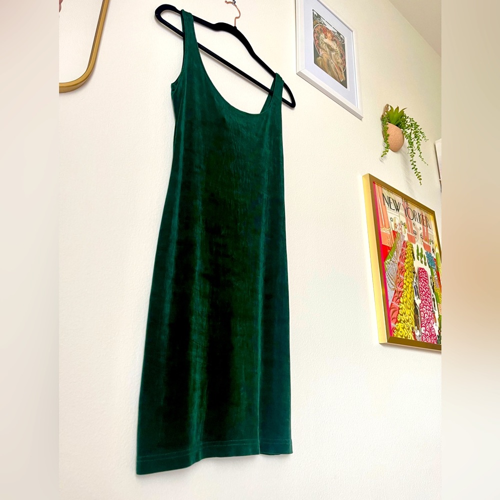 VINTAGE FOREST GREEN MINI DRESS 🌿💚